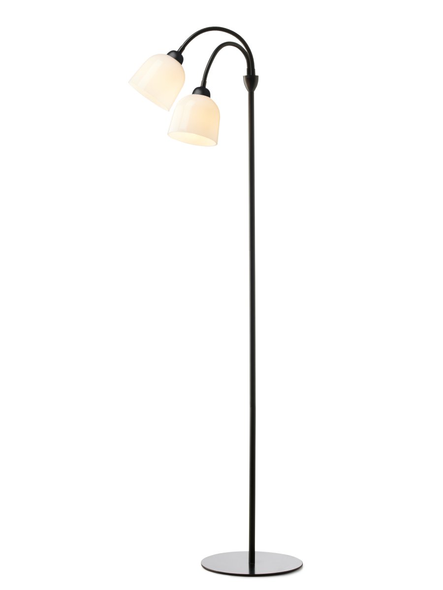 Glow 2 Zwart vloerlamp Van Halo Design - Glow is een stijlvolle vloerlamp met Scandinavisch design.