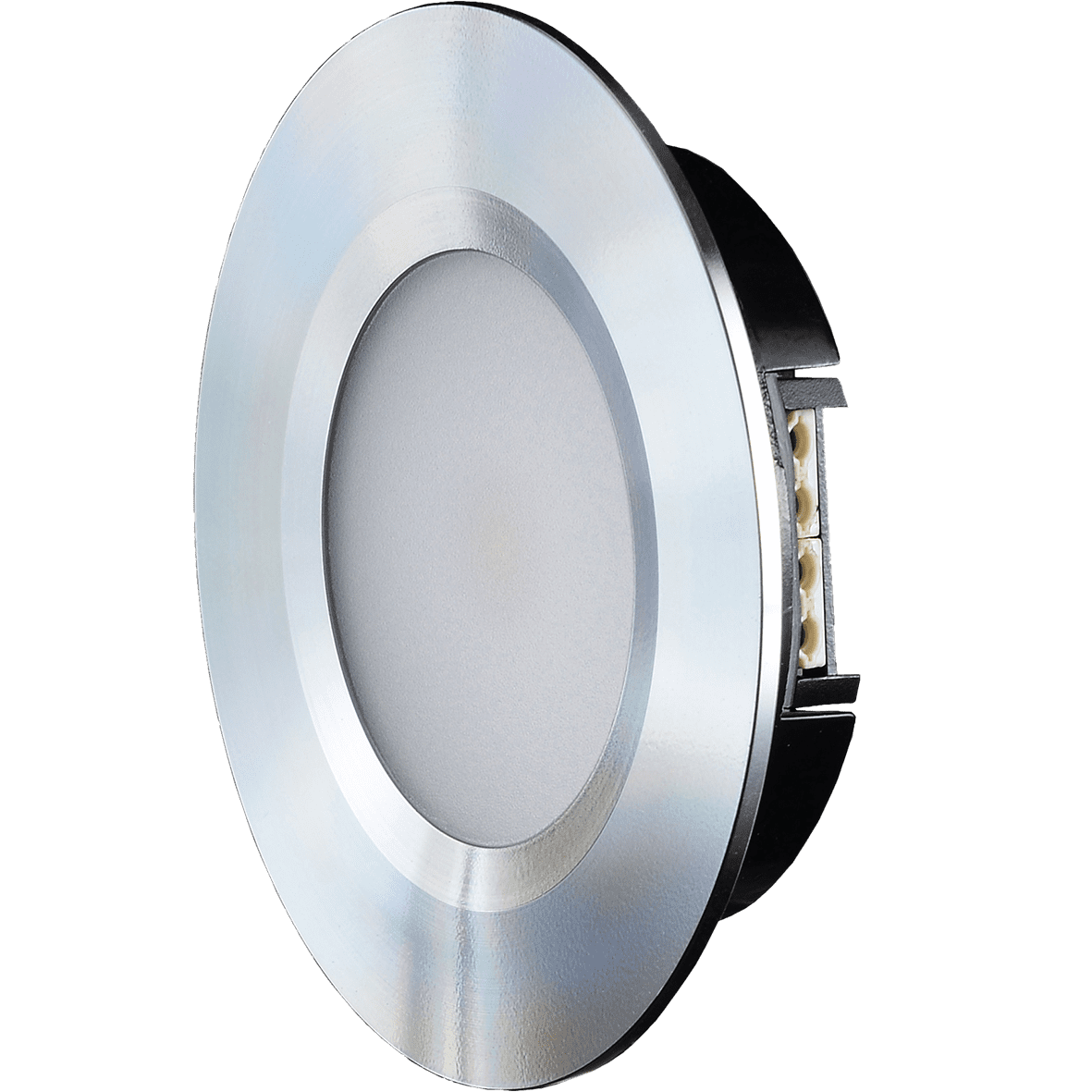 Q-36 Downlight 3000K Aluminium Van Designlight - Met een gatdiameter van 55 mm, een inbouwdiepte van 13 mm en een diameter van 70 mm is deze geschikt voor de vervanging van de meeste vergelijkbare armaturen.