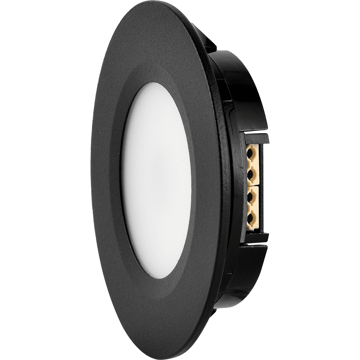 Q-36 Downlight 3000K Zwart Van Designlight - Met een gatdiameter van 55 mm, een inbouwdiepte van 13 mm en een diameter van 70 mm is deze geschikt voor de vervanging van de meeste vergelijkbare armaturen.
