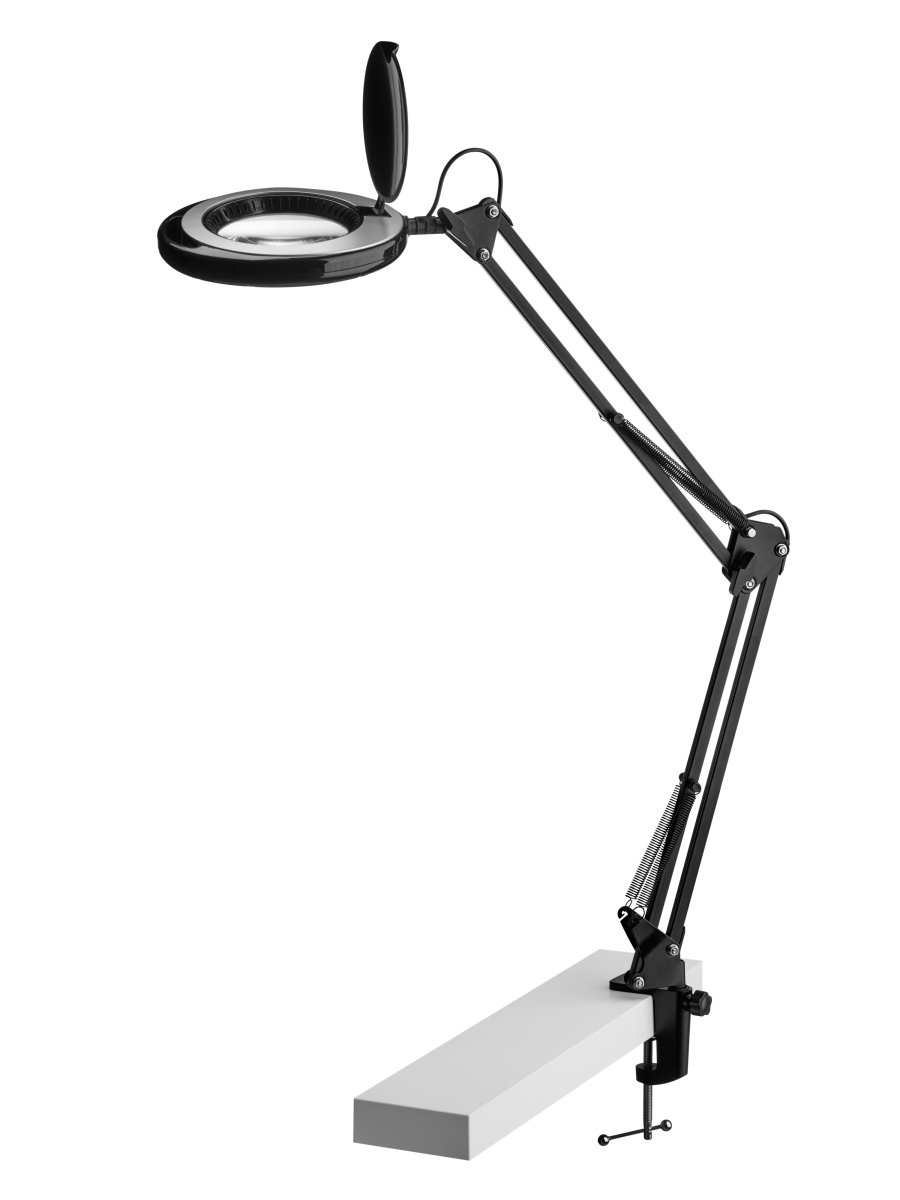 Magni Archi Zwart klemlamp Van Halo Design - Magni is een praktische bureaulamp die u met de klem eenvoudig aan de rand van de tafel bevestigt.