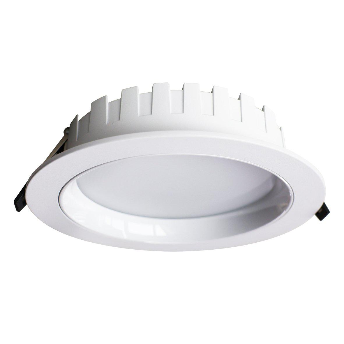 City Downlight 28/32/36W Wit Van Designlight - De serie combineert moderne LED-technologie met een instelbaar vermogen en een selecteerbare lichtkleurtemperatuur, waardoor de armatuur bijzonder geschikt is voor zowel nieuwe installaties als voor het vervangen van oudere PLC-armaturen (compacte fluorescentielampen).