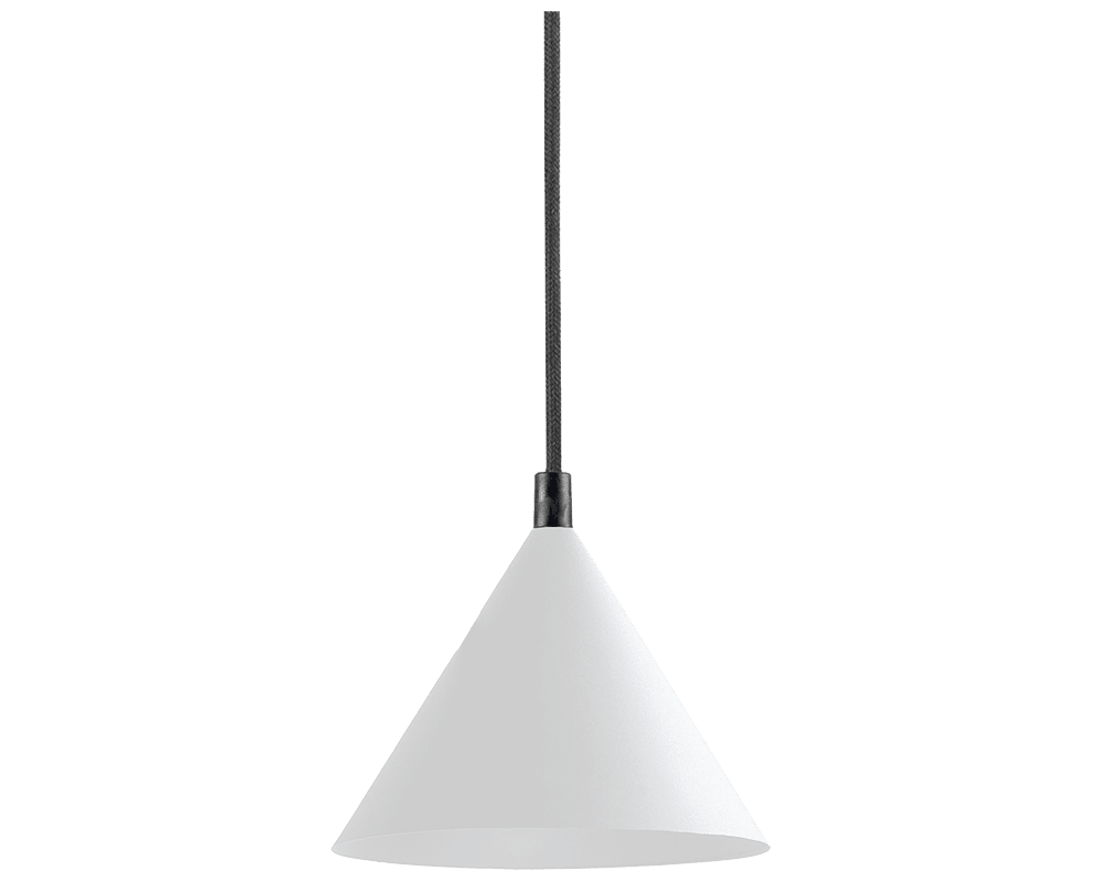 Tratt Micro Ø17 Wit hanglamp Van Westal - Gemaakt van roestvrij staal met een witte poedercoating.