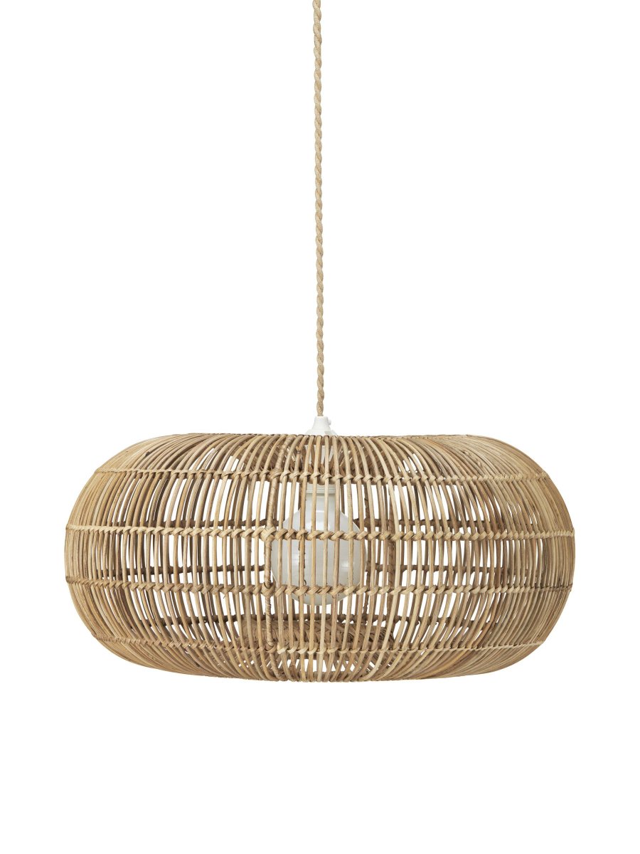 Zuri Ø50 Natuur hanglamp Van PR Home - Omdat het van natuurlijke materialen is gemaakt, kunnen er kleine afwijkingen in de maatvoering optreden en kan de kleur in de loop van de tijd veranderen.