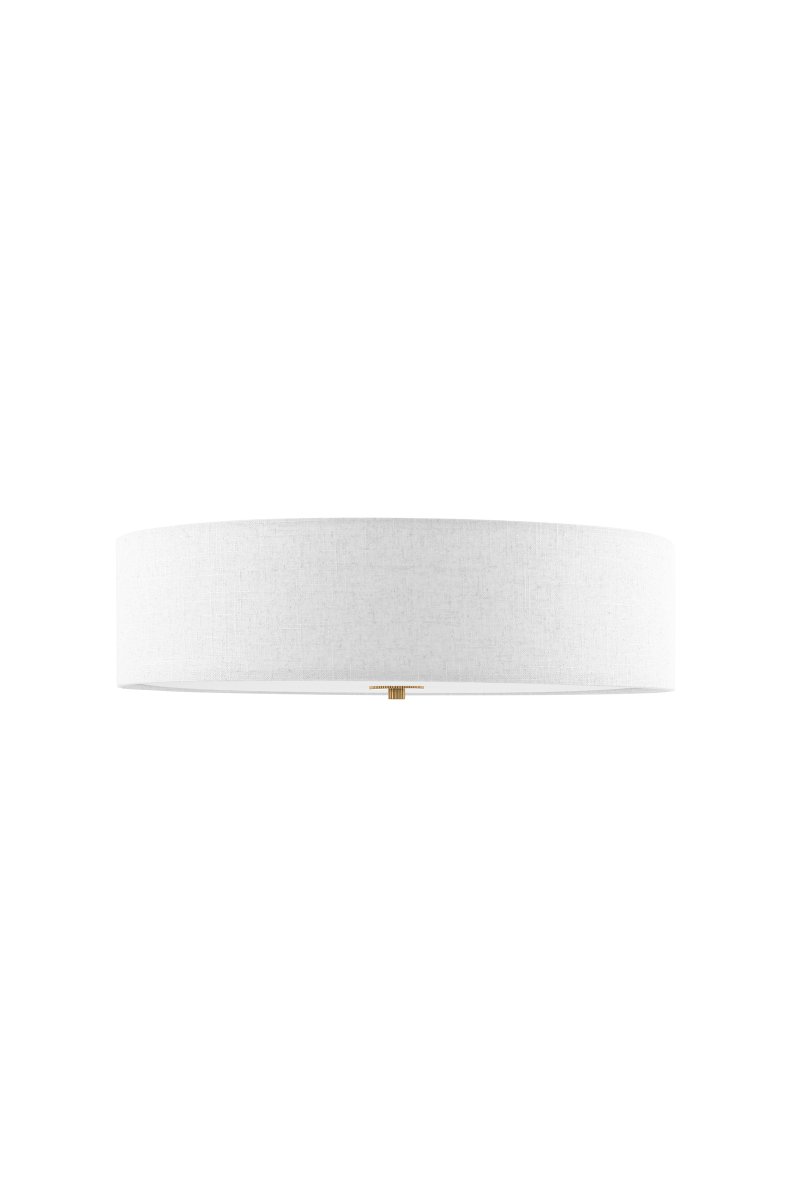 Noah Ø50 Wit plafondlamp Van Globen Lighting - Noah is een stijlvolle en decoratieve plafondlamp, handgemaakt van wit linnen met een prachtige, levendige structuur.