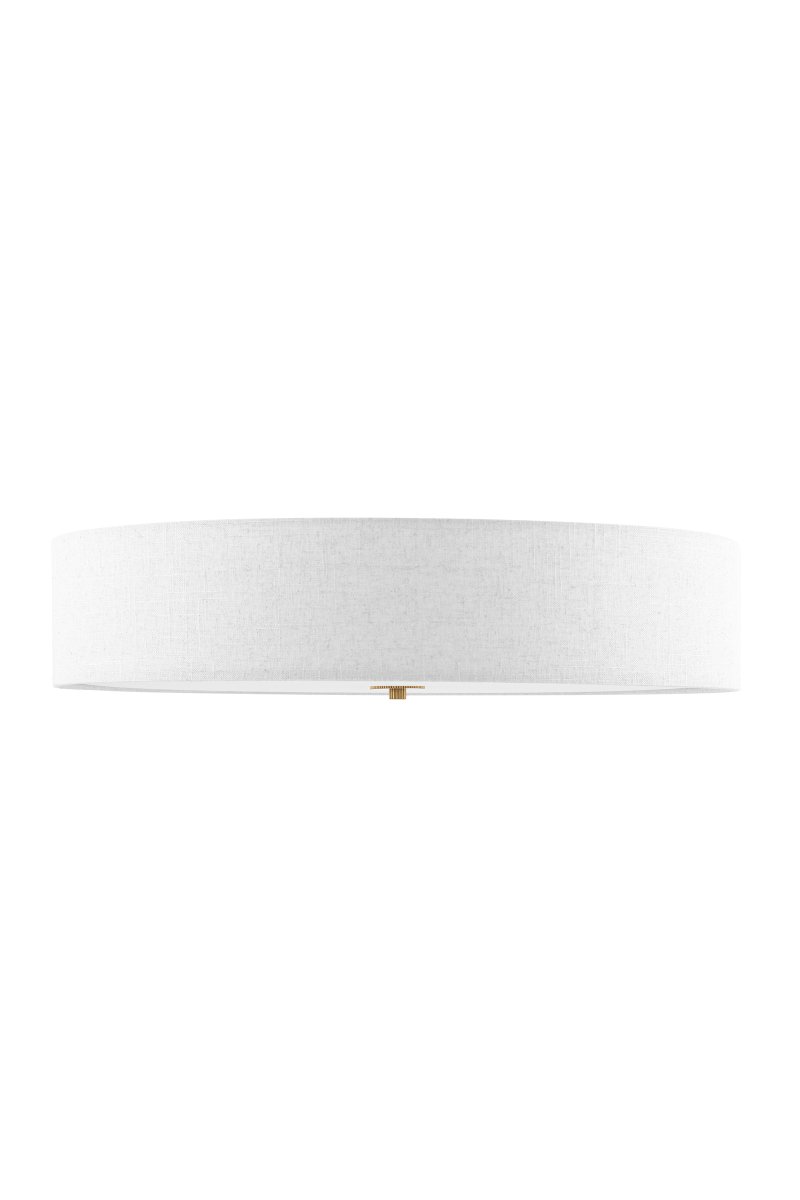 Noah Ø65 Wit plafondlamp Van Globen Lighting - Noah is een stijlvolle en decoratieve plafondlamp, handgemaakt van wit linnen met een prachtige, levendige structuur.
