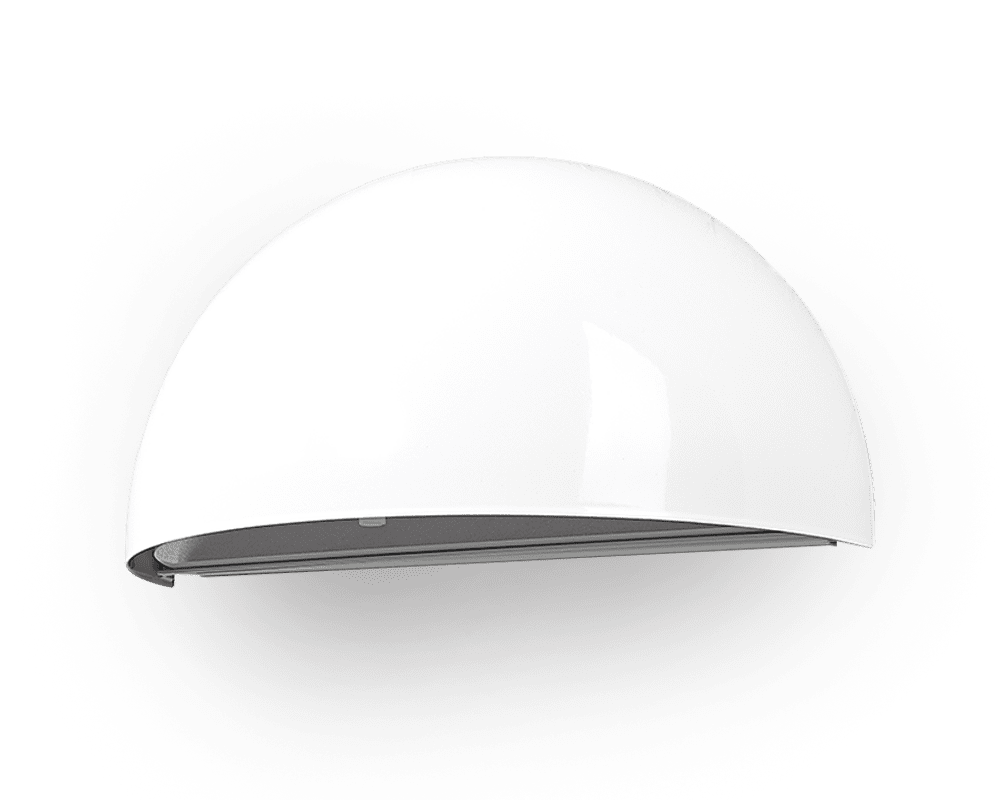 Uni Wit buitenlamp Van Westal - Het armatuur wordt geleverd met een vaste LED-unit, dimbaar met een faseaansnijdingsdimmer.