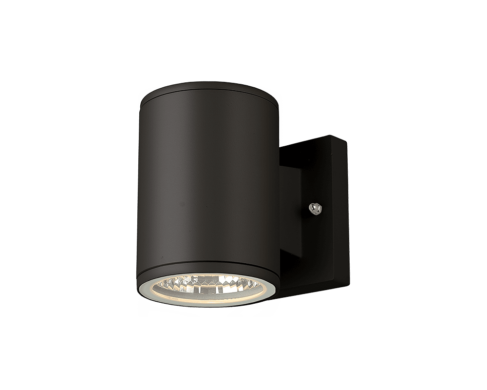 Heron I Zwart buitenlamp Van Westal - De driver is geïntegreerd en aan de achterzijde bevindt zich een in-/uitgang.