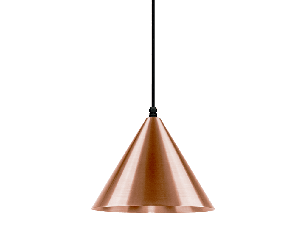 Tratt Ø25 IP44 Ruw koper Van Westal - De lamp met een ruwe koperen afwerking is voorzien van een beschermende transparante laklaag die de natuurlijke glans en het karakter van het materiaal benadrukt.