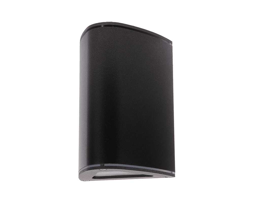 Trius II Zwart buitenlamp Van Westal - Klimaatneutrale wandarmatuur in geëxtrudeerd aluminium met up/down-verlichting.