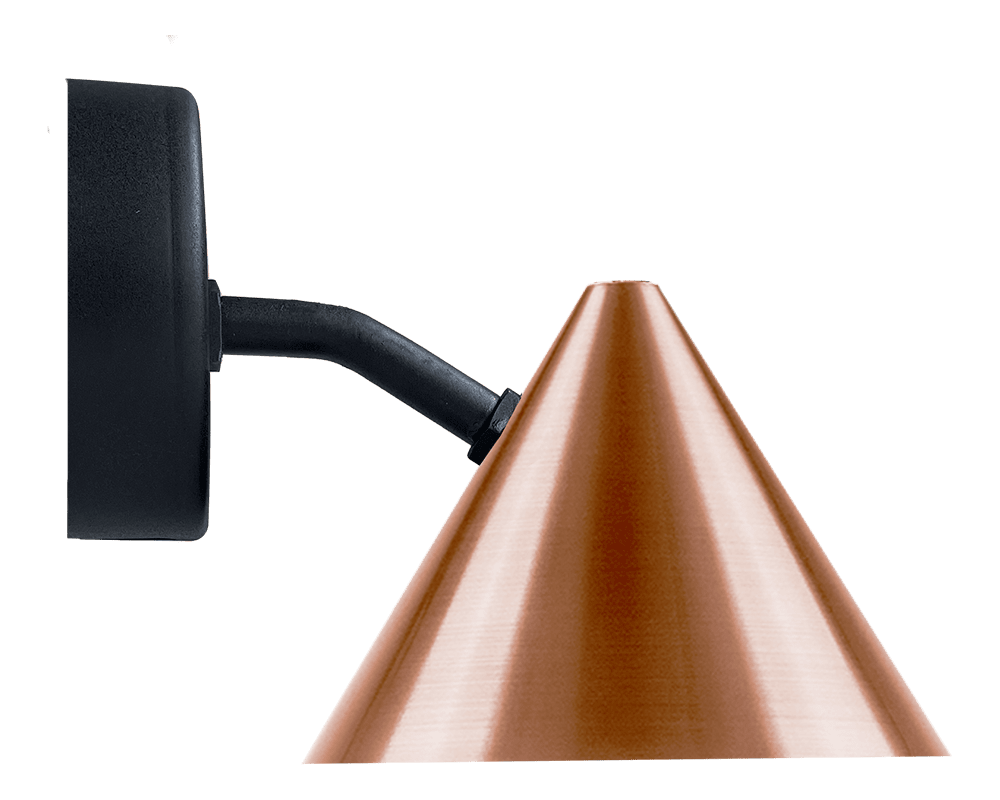 Tratt Micro LED Ruw koper buitenlamp Van Westal - Met een vervangbare LED-unit (600lm), slimme in- en uitgangen en een snelkoppelaansluiting is de installatie snel en eenvoudig.