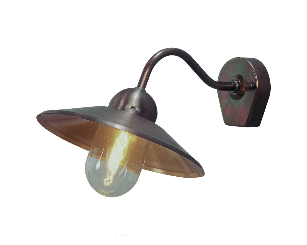 Stall Geoxideerd koper buitenlamp Van Westal - De armatuur heeft een E27-fitting.