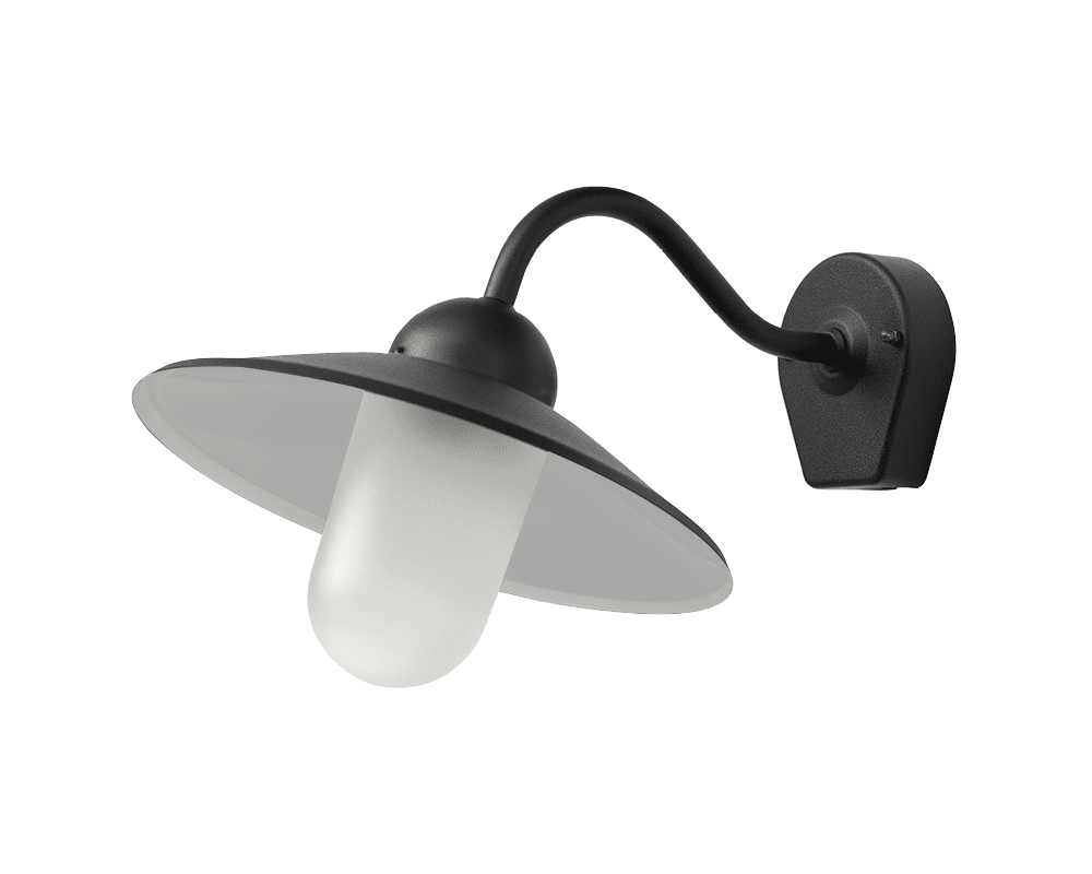 Stall Zwart buitenlamp Van Westal - De armatuur heeft een E27-fitting.
