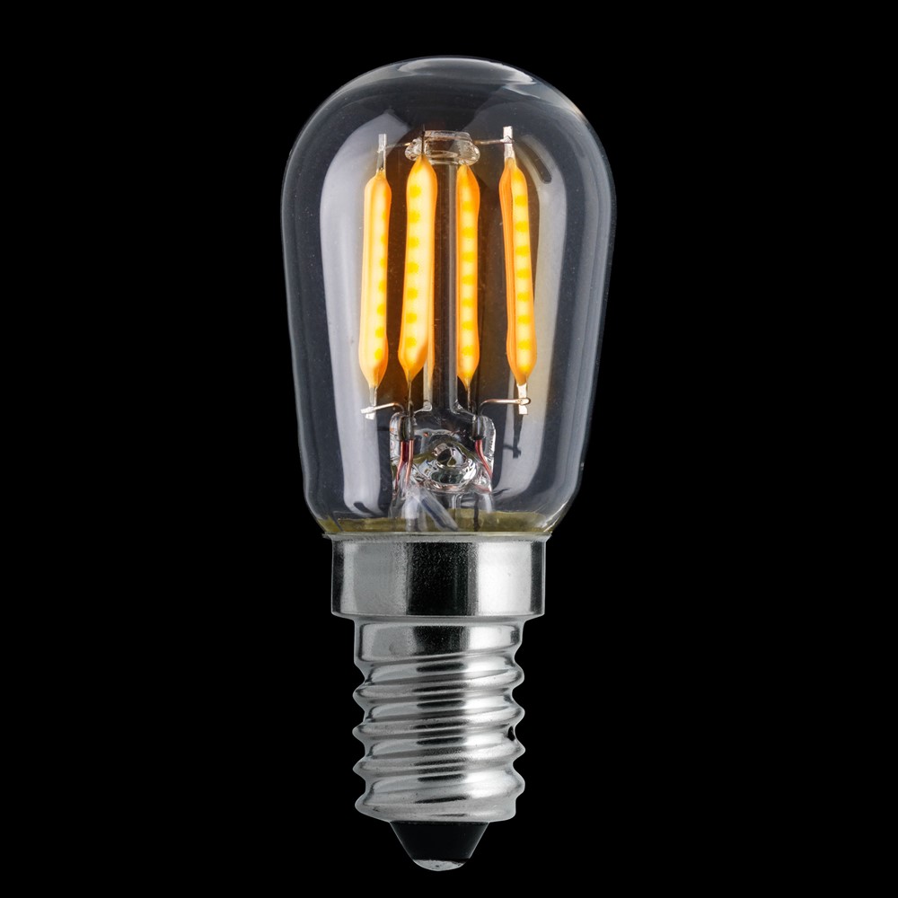 E14 2,5W 2200K 3-staps dimbaar Transparant Van Unison - De heldere E14-lamp met een vermogen van 2,5 W en een warm licht van 2200 K creëert een aangename en uitnodigende sfeer.