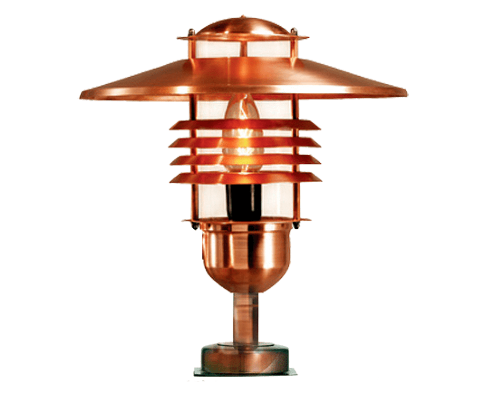 Arnäs I 38cm Ruw koper Van Westal - De armatuur is voorzien van een E27-fitting.