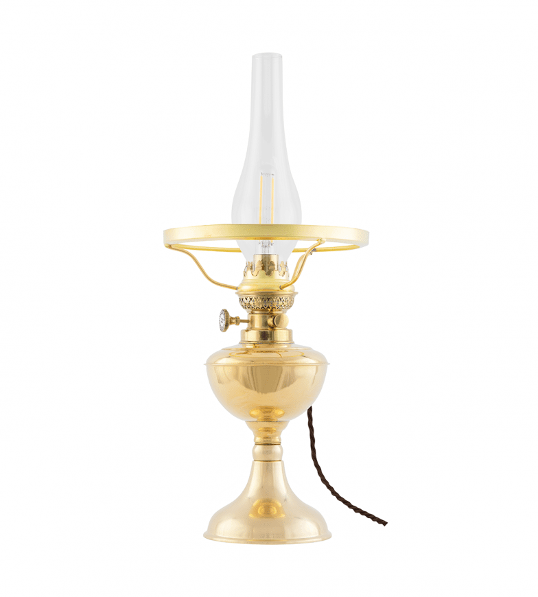 Arnö Elec 190 Messing Van Karlskrona lampfabrik - De opgegeven afmetingen zijn met de kap erop.