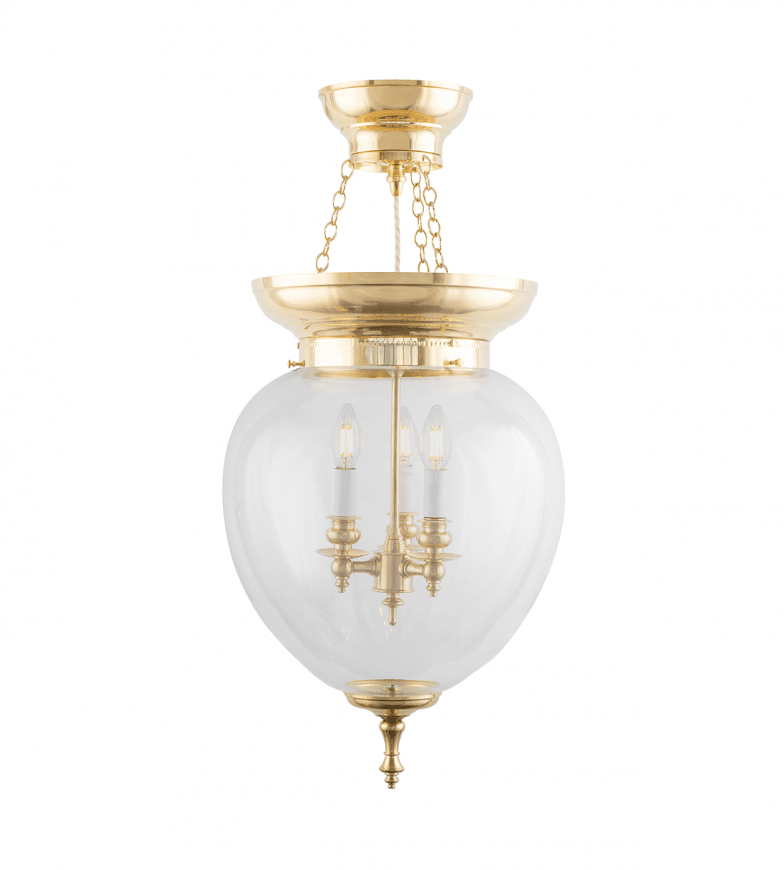 Rydberg Pendant Messing Van Karlskrona lampfabrik - met kogellager vanaf de zijkant, boor een gat in de messing rand.