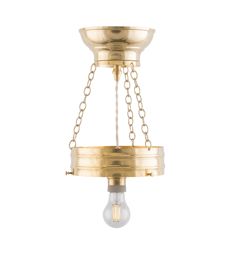 Heidenstam Pendant 200 Messing Van Karlskrona lampfabrik - De hanglamp geeft zowel licht van boven als van onderen richting het plafond en wordt daarom vaak bij voorkeur in de richting van het plafond geplaatst, vooral als de plafondhoogte meer dan drie meter bedraagt.