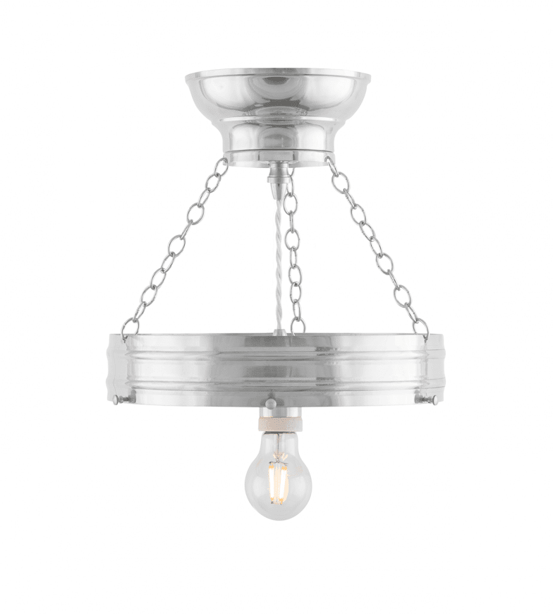 Heidenstam Pendant 300 Nikkel Van Karlskrona lampfabrik - De hanglamp geeft zowel licht van boven als van onderen richting het plafond en wordt daarom vaak bij voorkeur in de richting van het plafond geplaatst, vooral als de plafondhoogte meer dan drie meter bedraagt.