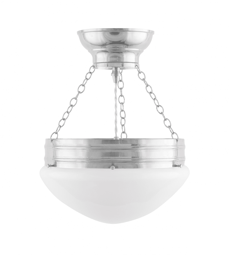 Heidenstam Pendant 300 Nikkel Van Karlskrona lampfabrik - De hanglamp geeft zowel licht van boven als van onderen richting het plafond en wordt daarom vaak bij voorkeur in de richting van het plafond geplaatst, vooral als de plafondhoogte meer dan drie meter bedraagt.