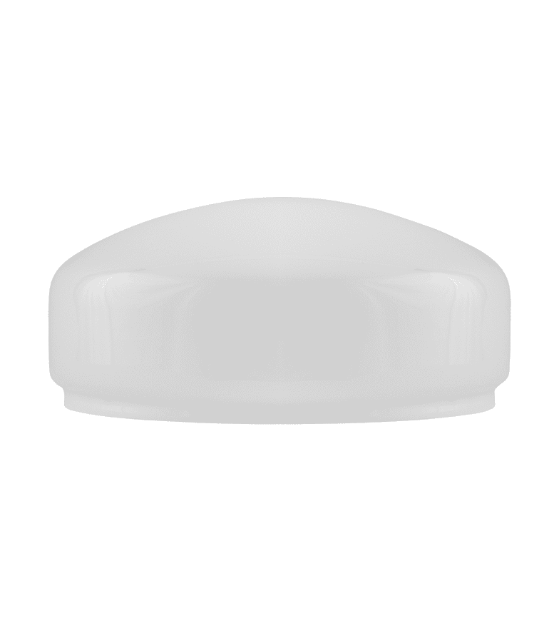 Flat Table Lamp Glass Shade 235 Wit Van Karlskrona lampfabrik - 