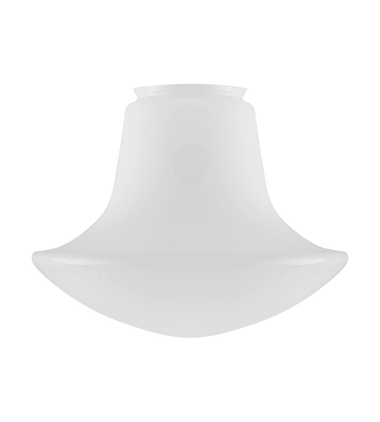 Baluster-Shaped Glass Shade 100/280 Wit Van Karlskrona lampfabrik - Een lampenkap in de vorm van een hanglamp die erg populair was in het classicistische tijdperk van de 20e eeuw.