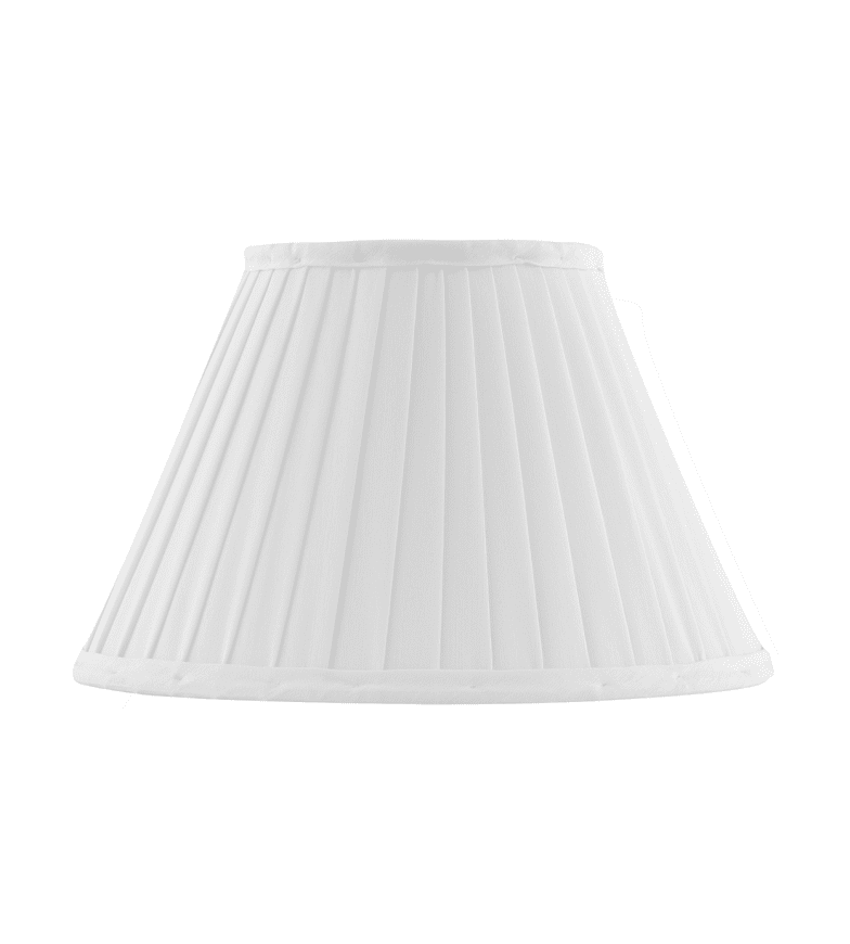  Fabric Lamp Shade 200 Wit Van Karlskrona lampfabrik - Klassieke textielklep van geplooid katoen met een ringzoom voor eenvoudige bevestiging.