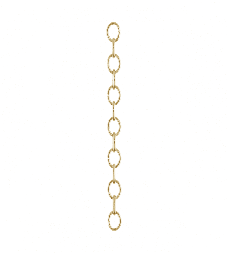 Oval Chain 1m Messing Van Karlskrona lampfabrik - 