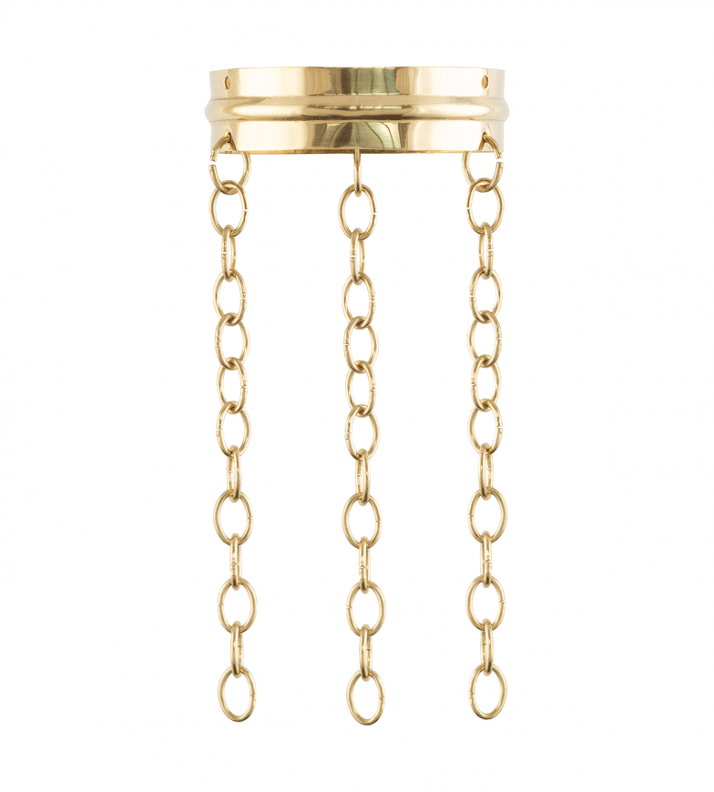 Pendant Chain Extension Messing Van Karlskrona lampfabrik - Kan worden gebruikt bij alle hanglampen van Karlskrona Lampfabrik om deze 25 cm te verlengen.