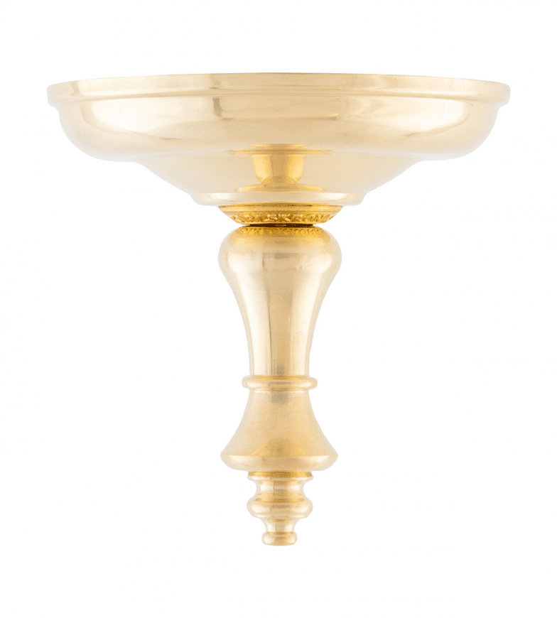 Big Shade Cap Finial Messing Van Karlskrona lampfabrik - 