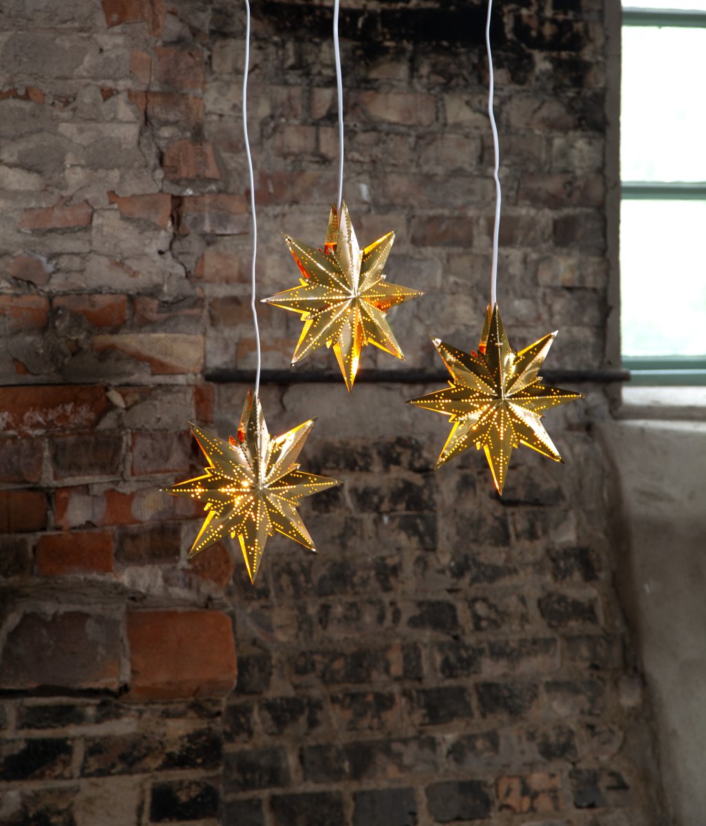 Mini Ø25 Messing Van Star Trading - Prachtige Adventster die een heerlijke kerstsfeer in huis brengt.