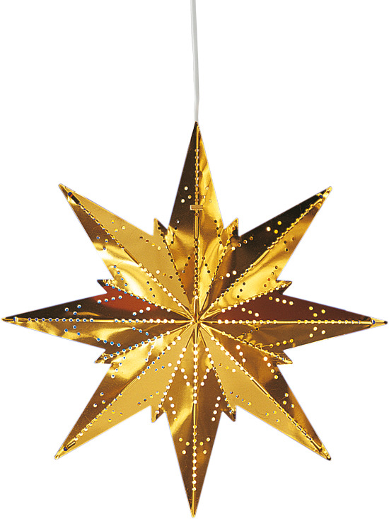 Mini Ø25 Messing Van Star Trading - Prachtige Adventster die een heerlijke kerstsfeer in huis brengt.