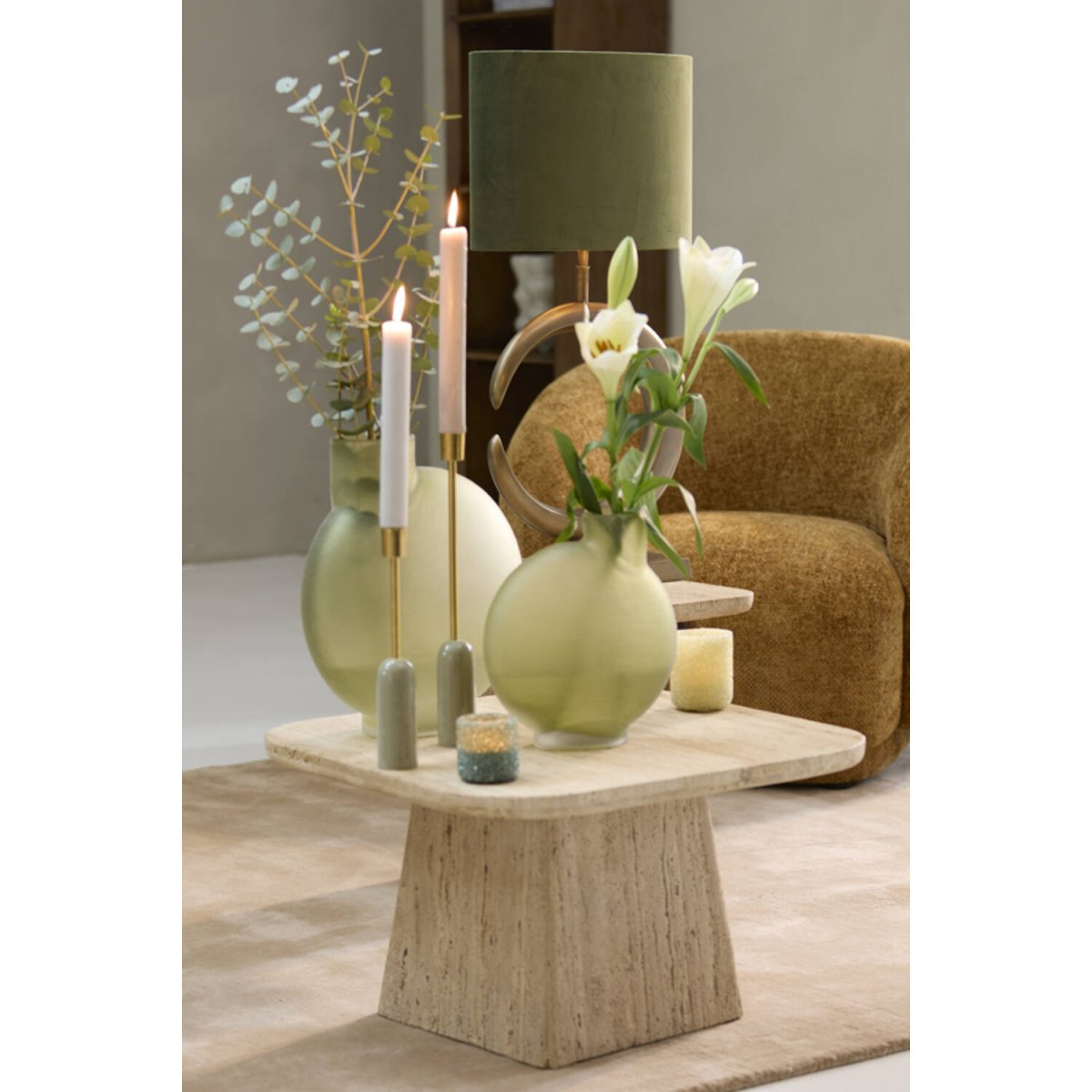 Lune 50cm Bronzen lampenvoet Van Light & Living - 