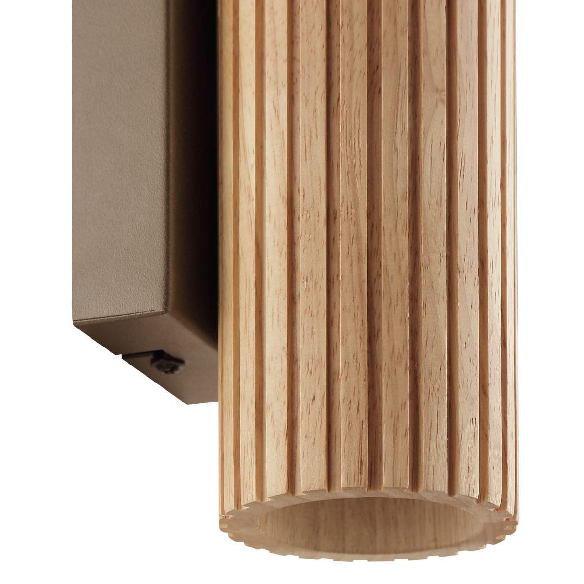 Lakewood 20cm Bruin wandlamp Van Brilliant - Het langwerpige ontwerp verspreidt het licht zowel naar boven als naar beneden langs de muur en creëert een decoratief lichteffect in de ruimte.