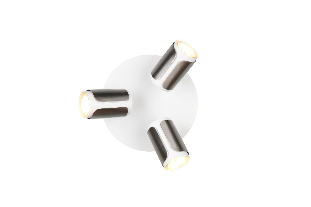 Gillan 3 Geborsteld staal spot Van Trio Lighting - 