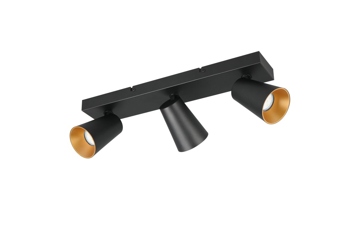 Sharp 3 Zwart spot Van Trio Lighting - 