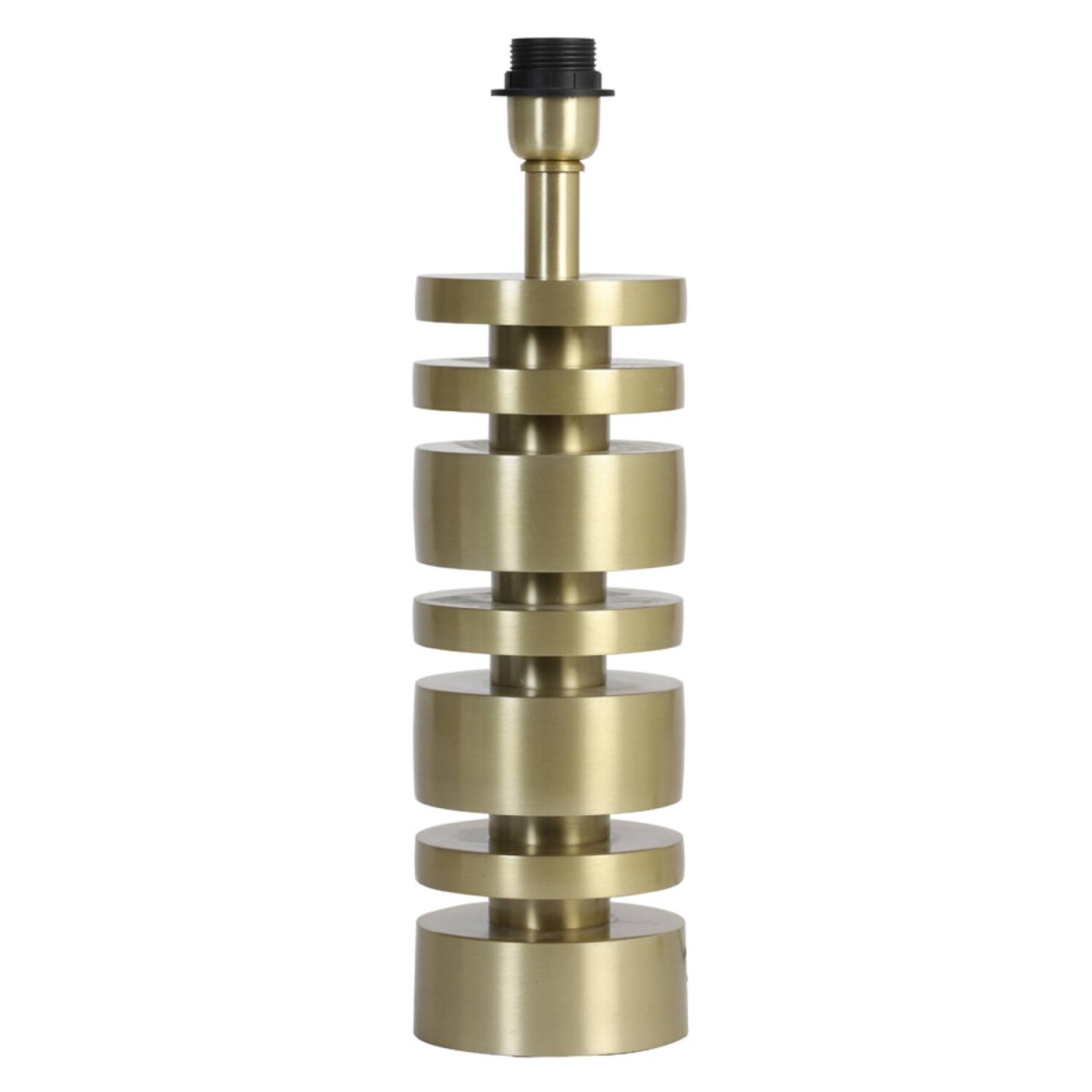 Desley 40cm Goud lampenvoet Van Light & Living - Desley lampvoet – een elegant en grafisch ontwerp van metaal met een matte, gouden afwerking.