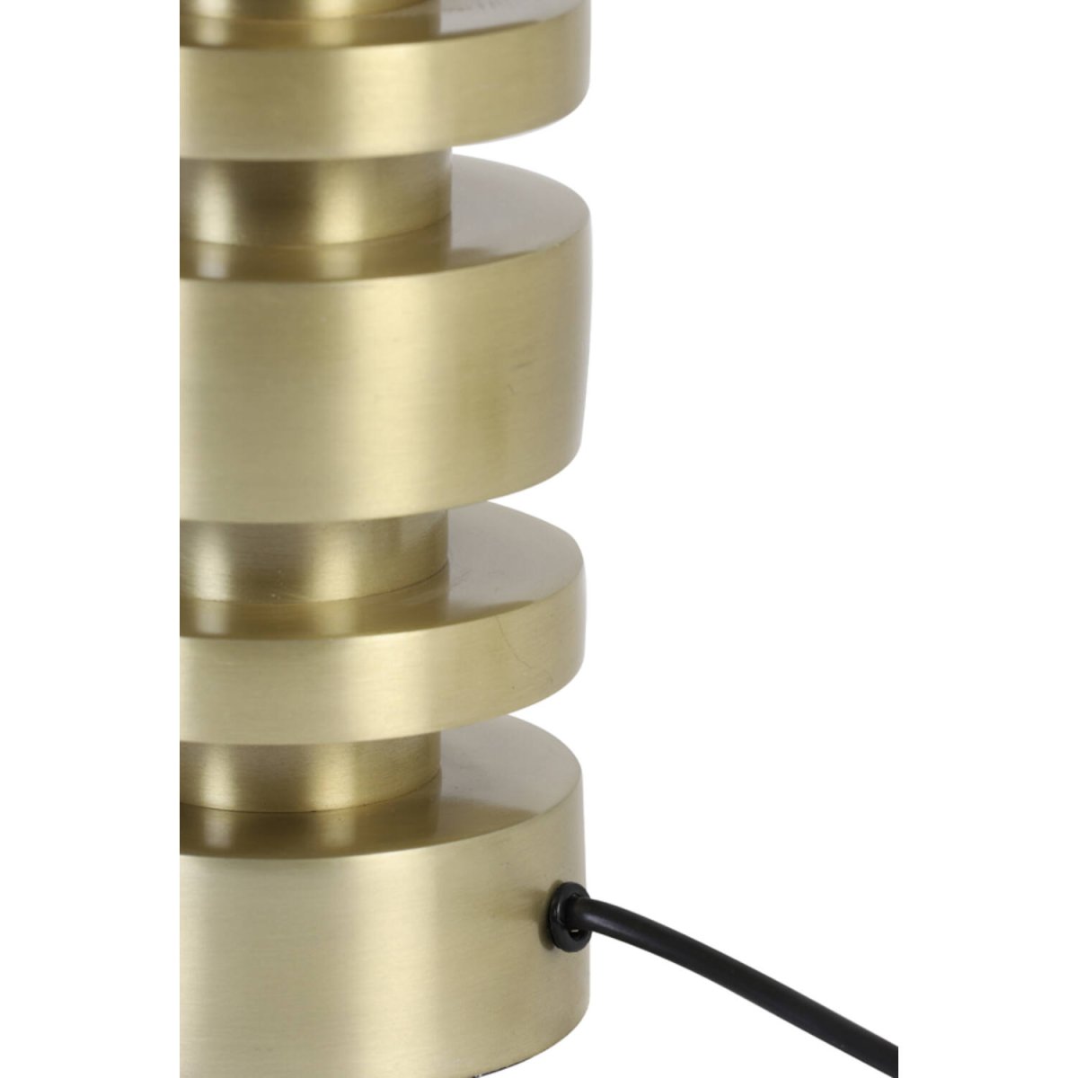 Desley 40cm Goud lampenvoet Van Light & Living - Desley lampvoet – een elegant en grafisch ontwerp van metaal met een matte, gouden afwerking.