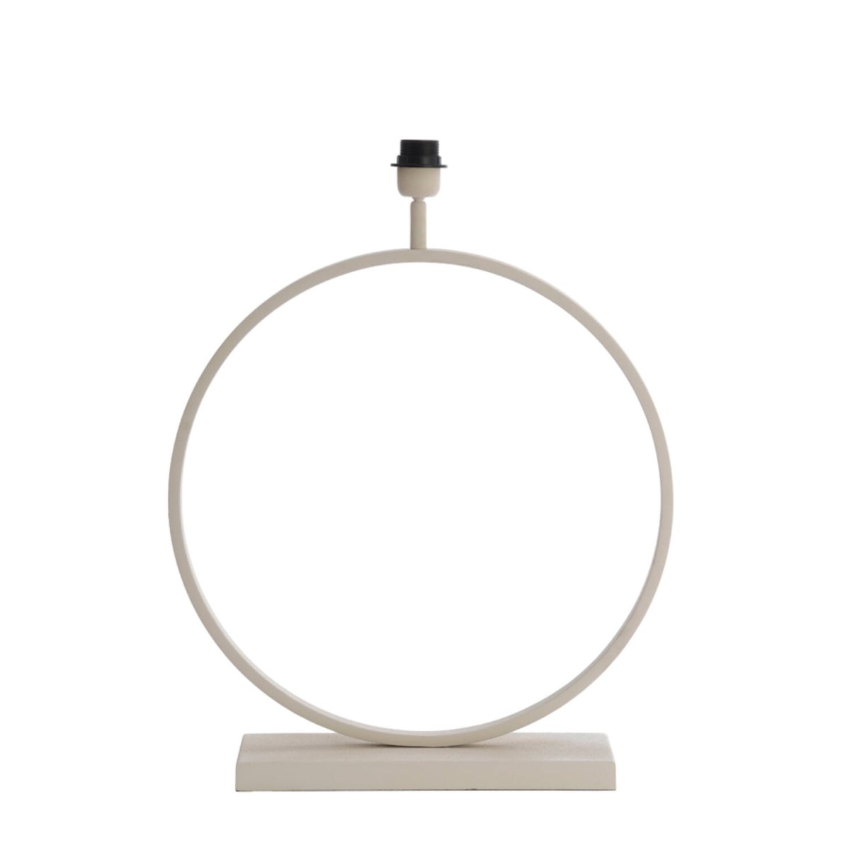 Liva 64cm Crèmewit lampenvoet Van Light & Living - De ronde vorm en de crèmekleurige afwerking geven de lampvoet een stijlvolle en verfijnde uitstraling.
