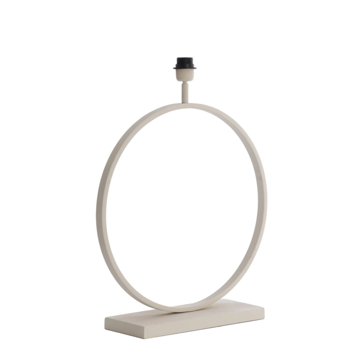 Liva 64cm Crèmewit lampenvoet Van Light & Living - De ronde vorm en de crèmekleurige afwerking geven de lampvoet een stijlvolle en verfijnde uitstraling.
