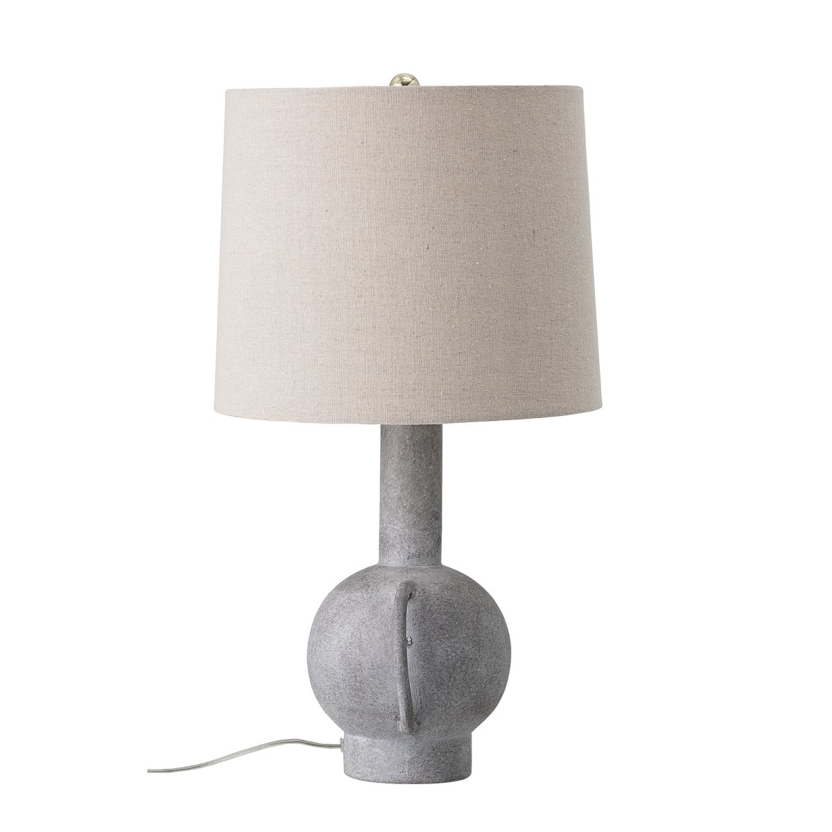Kean 58cm Grijs tafellamp Van Bloomingville - De Kean tafellamp is een veelzijdige lamp van terracotta met een stijlvolle Scandinavische vorm en een prachtige grijstint die in de meeste huizen past.