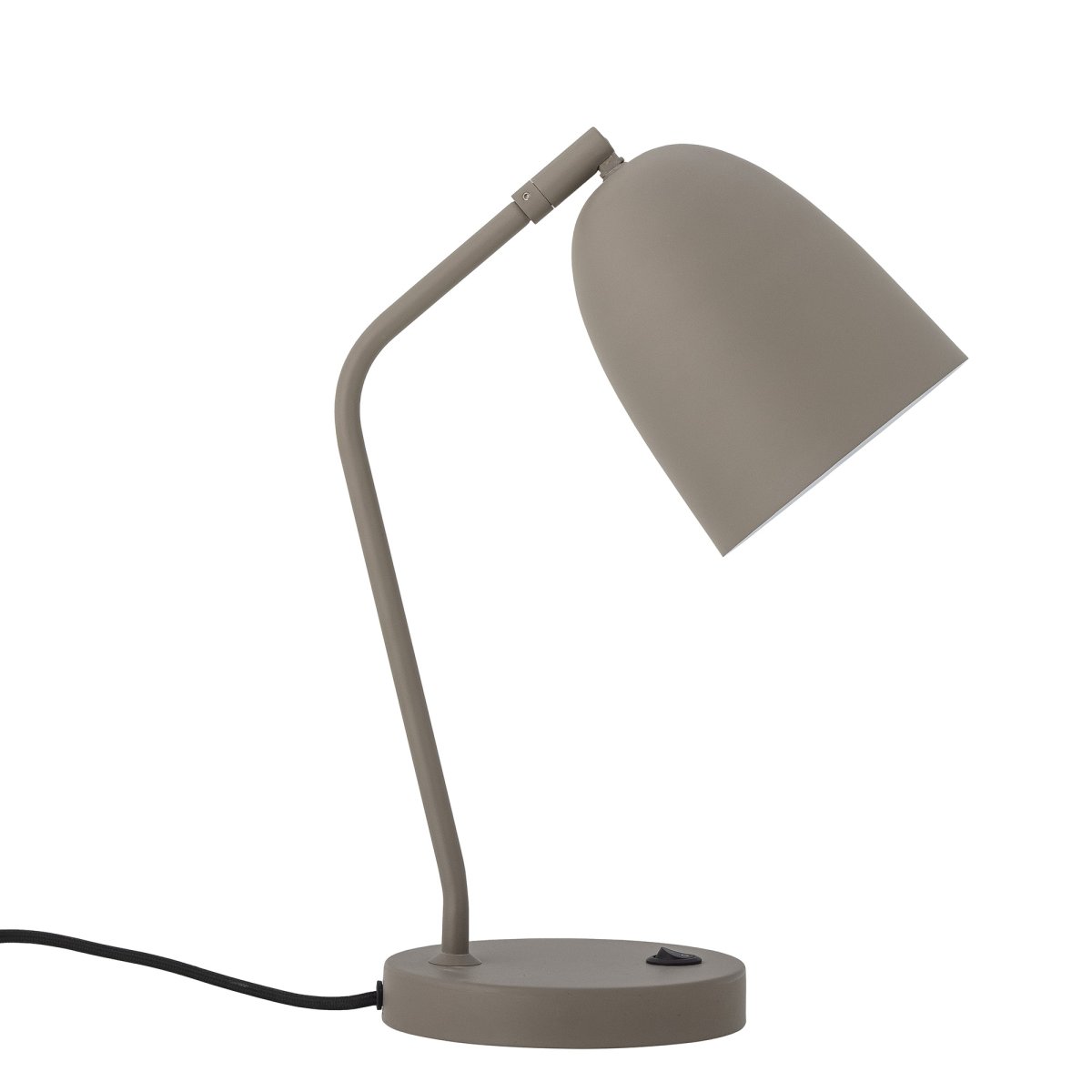 Lemar 37cm Grijs bureaulamp Van Bloomingville - De Lemar tafellamp van Bloomingville is gemaakt van metaal met een klassiek en minimalistisch design dat perfect past op het bureau of in de hoek van de kamer.