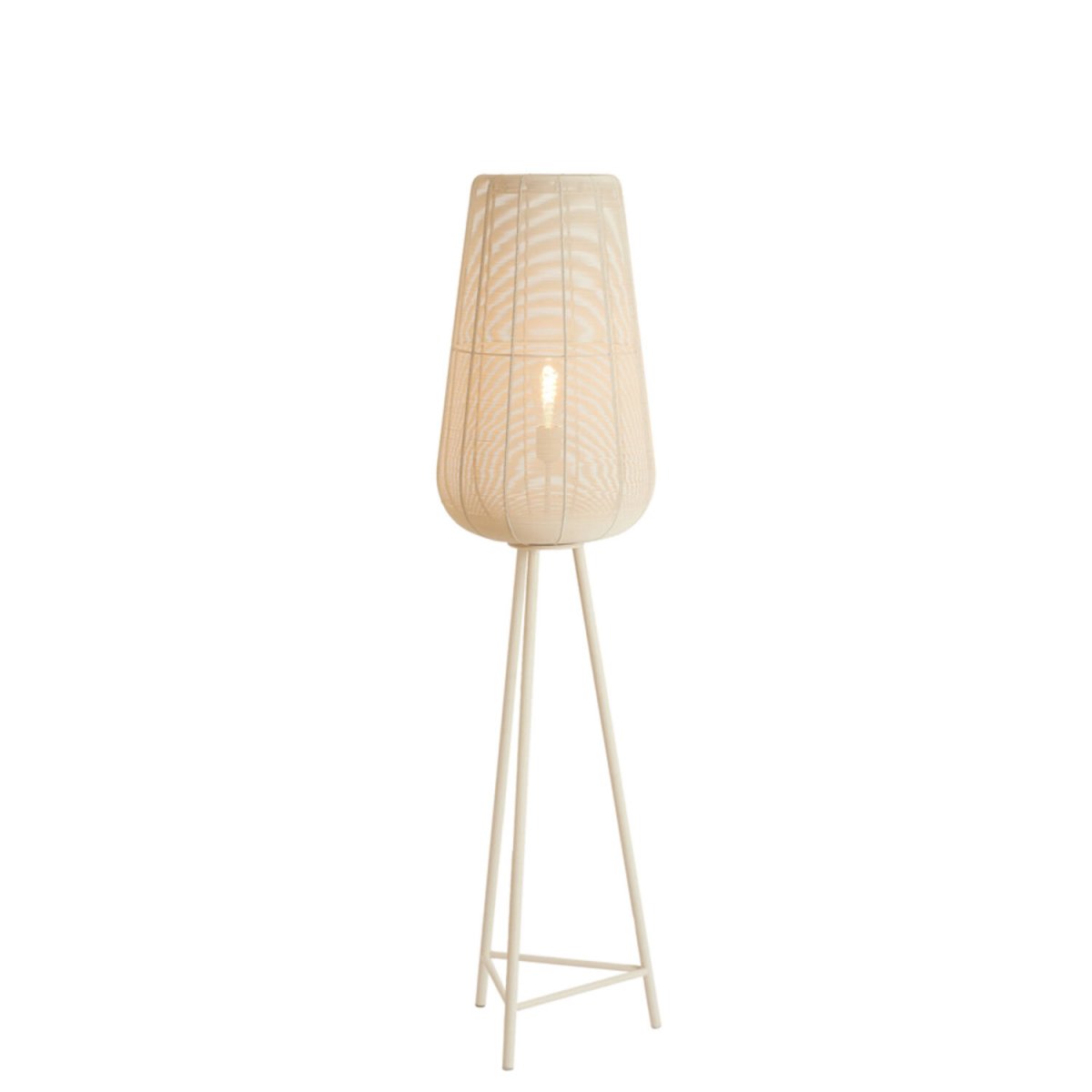 Adeta 147cm Crèmewit vloerlamp Van Light & Living - 