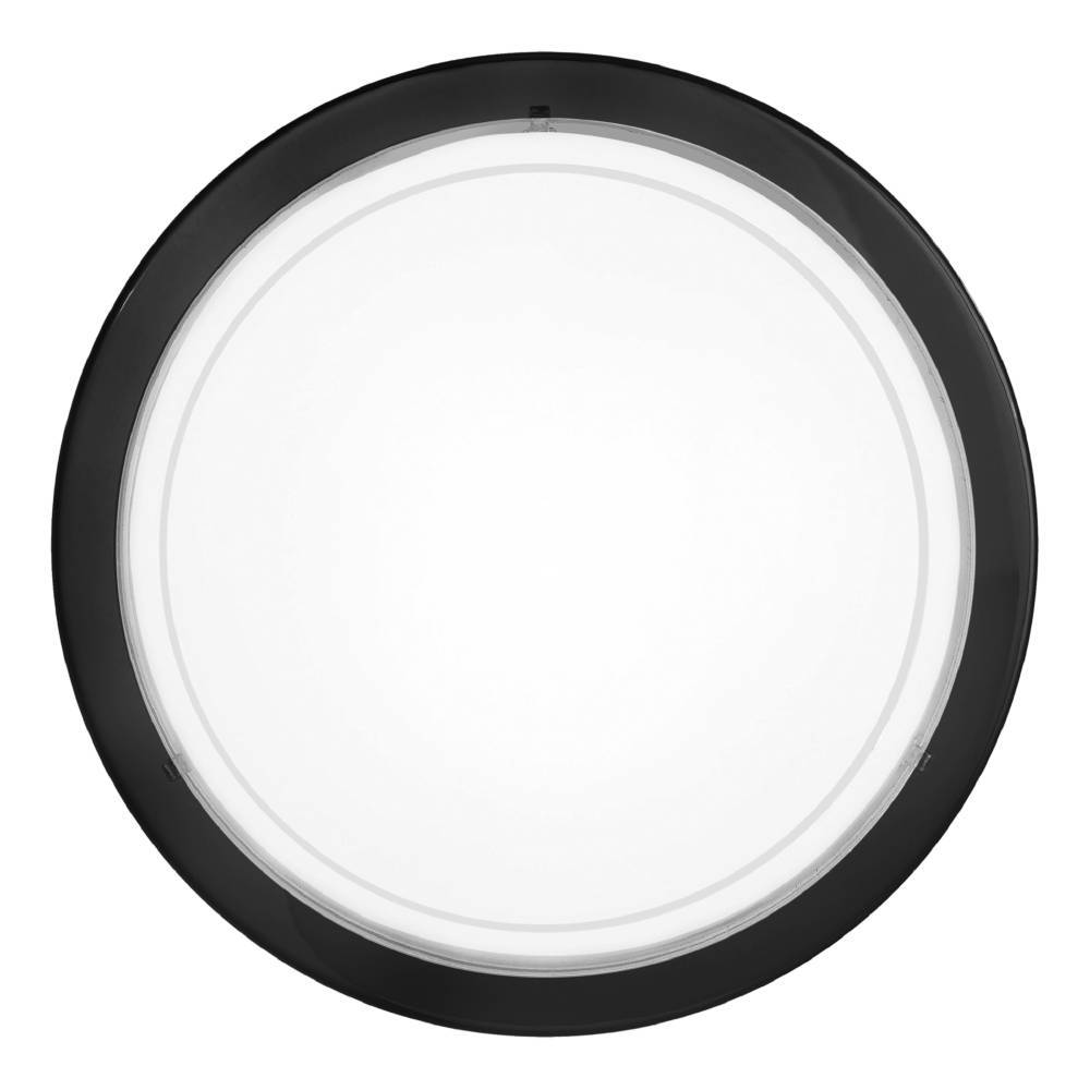 Planet Ø30 Zwart plafondlamp Van Eglo - Dankzij het minimalistische design past de lamp in elke kamer en zorgt voor helder en aangenaam licht.