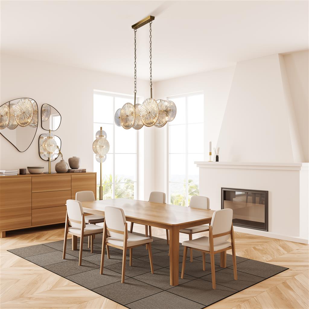 Wagon Wheel 90cm Bronzen hanglamp Van Searchlight - Met zijn breedte van 90 cm, stijlvolle bronzen afwerking en unieke glaspanelen in helder en amberkleurig glas, wordt dit snel het middelpunt van de kamer - Ideaal boven de eettafel, keuken of woonkamer.