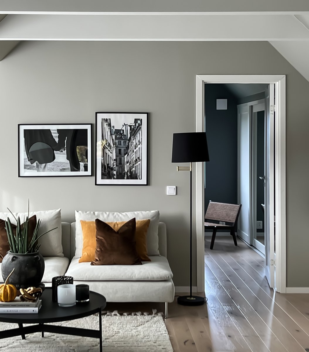 Birka Zwart vloerlamp Van Aneta Lighting - Plaats het in de woonkamer, hal of bij de bank.