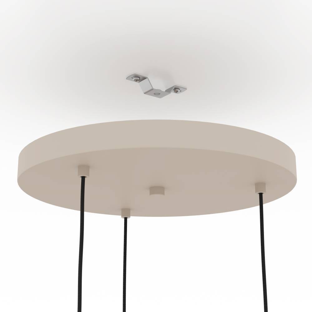 Romazzina Ø46 Zand hanglamp Van Eglo - Deze stijlvolle hanglamp met drie verstelbare lichtbronnen in een modern design is de perfecte keuze voor wie de kamer een uniek karakter wil geven.
