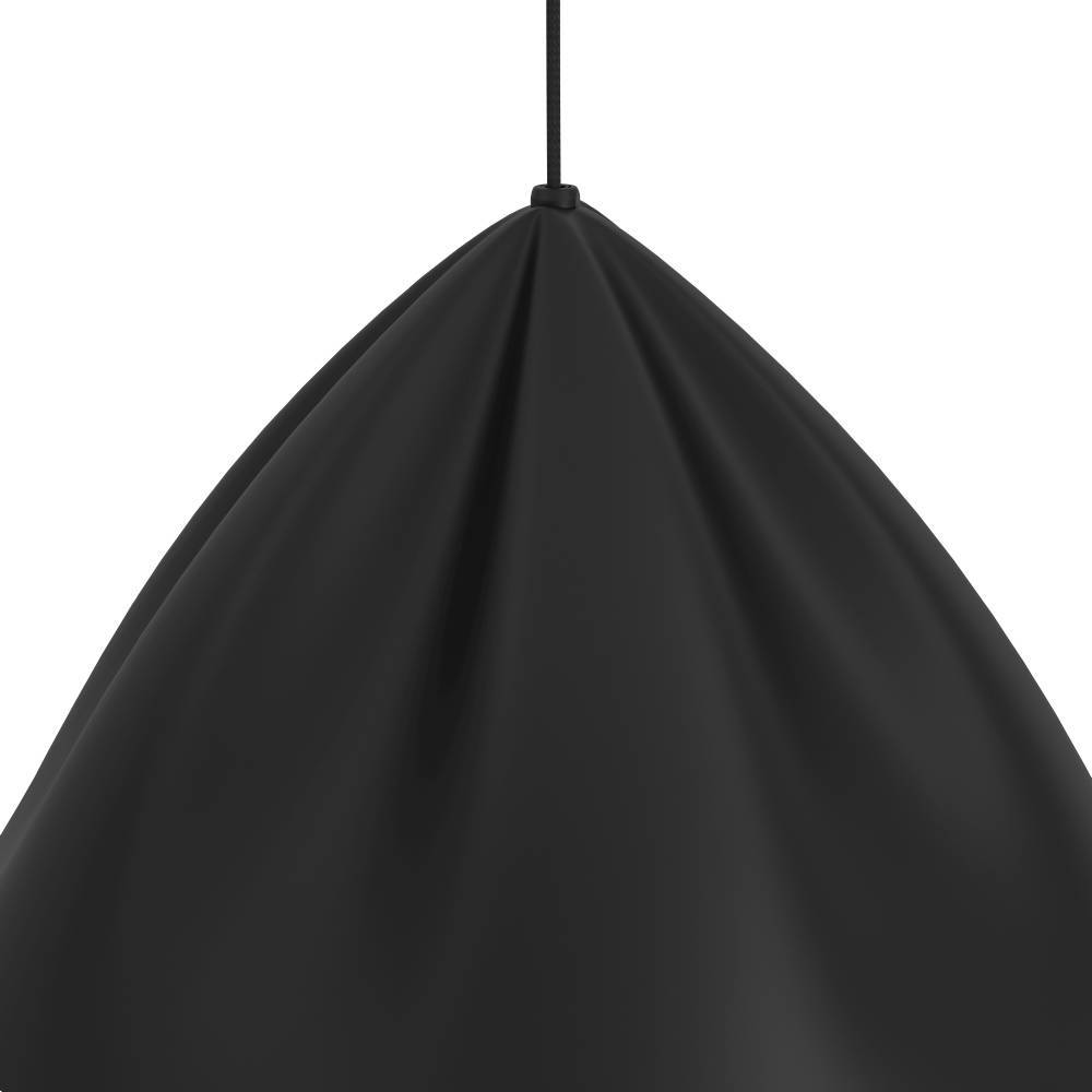 Podere Ø43 Zwart hanglamp Van Eglo - Deze hanglamp in een moderne, zwarte kleur heeft een eenvoudig maar elegant design en past perfect in moderne en Scandinavische huizen.