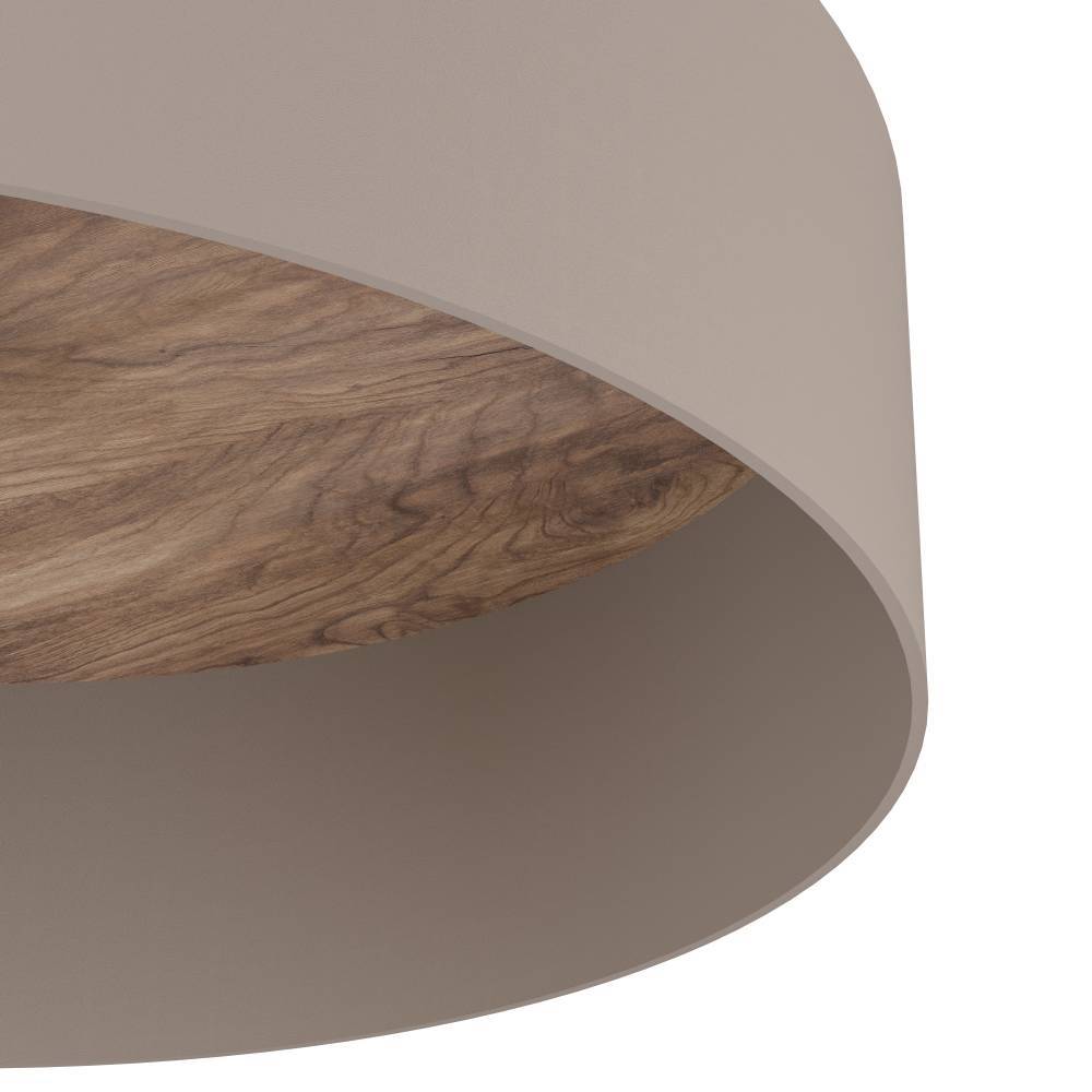 Duaia Ø42 Taupe plafondlamp Van Eglo - elegante indruk en de goudkleurige binnenkant weerkaatst het licht op een zachte en warme manier.