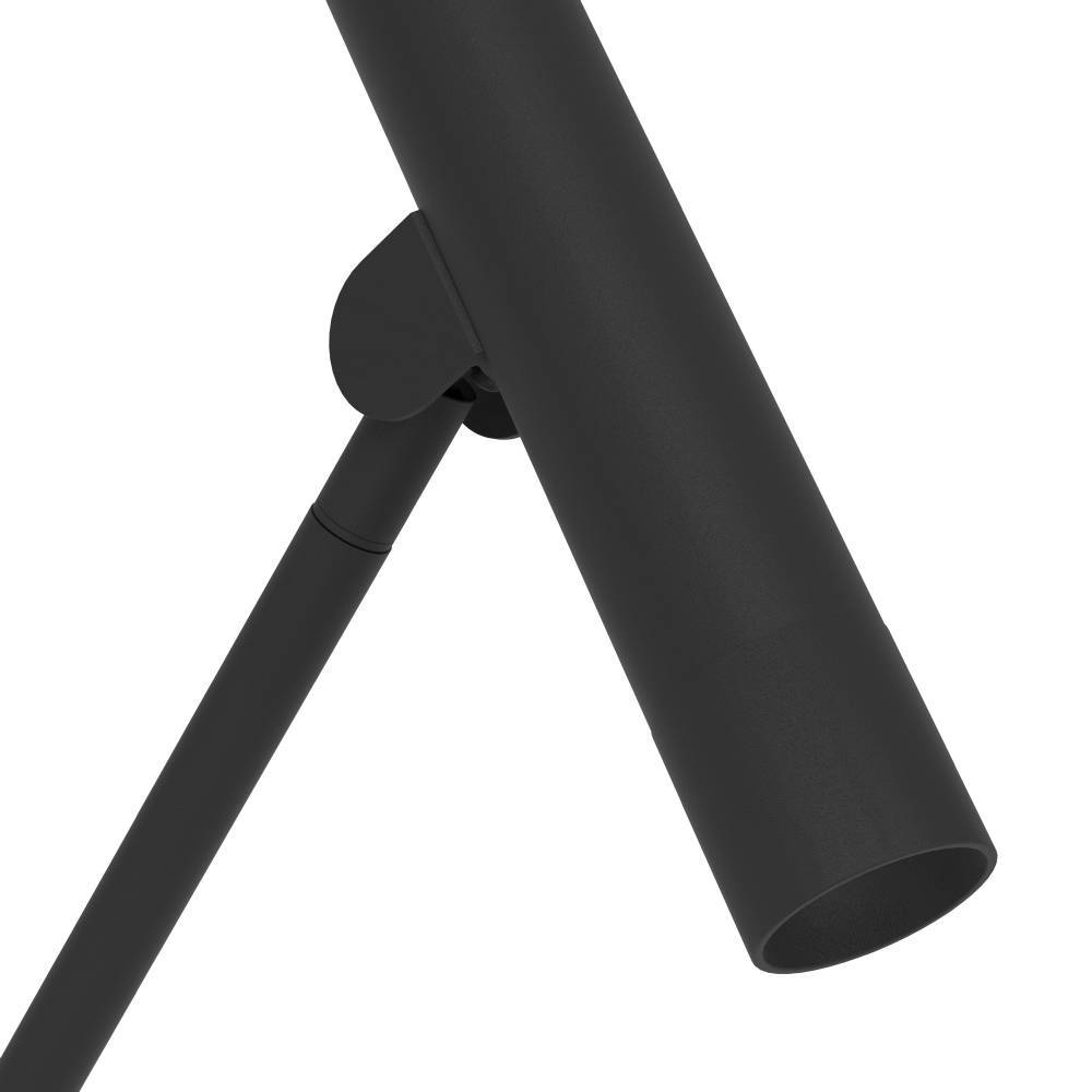 Almudaina Zwart vloerlamp Van Eglo - Dankzij het minimalistische design past de lamp in elk interieur en zorgt hij voor effectief en aangenaam licht.