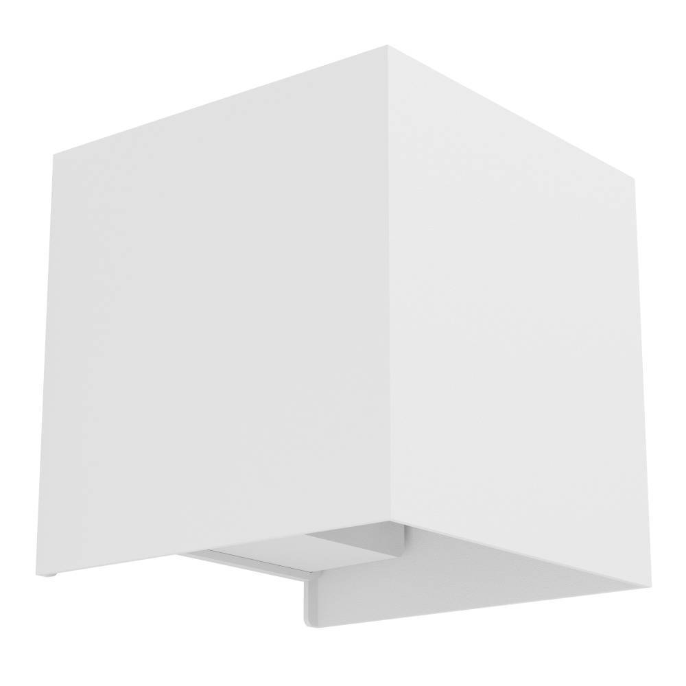 Valmontone 10cm Wit wandlamp Van Eglo - De warme gloed die zowel van boven als van onderen komt, zorgt voor een harmonieuze en zachte verlichting.